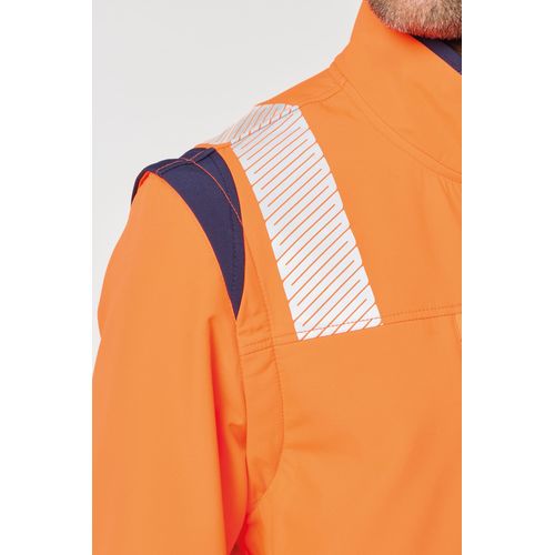 Veste softshell de sécurité recyclée avec manches détachables unisexe - 5