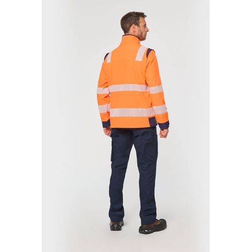 Veste softshell de sécurité recyclée avec manches détachables unisexe - 3