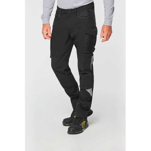 Pantalon stretch recyclé multipoches unisexe - 1