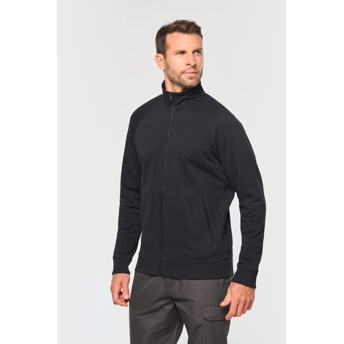 Veste molleton coton manches raglan unisexe - 1
