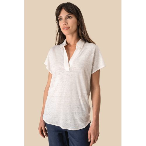Polo en lin femme