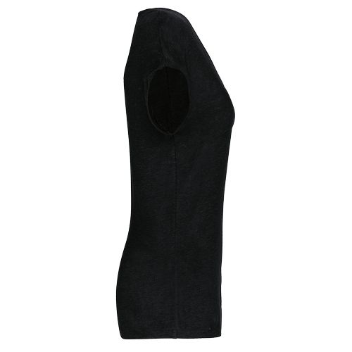 T-shirt col V en lin femme - 10