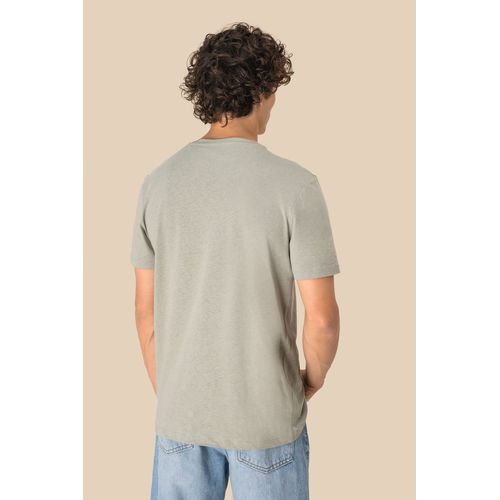 T-shirt écoresponsable en coton bio et lin unisexe - 6