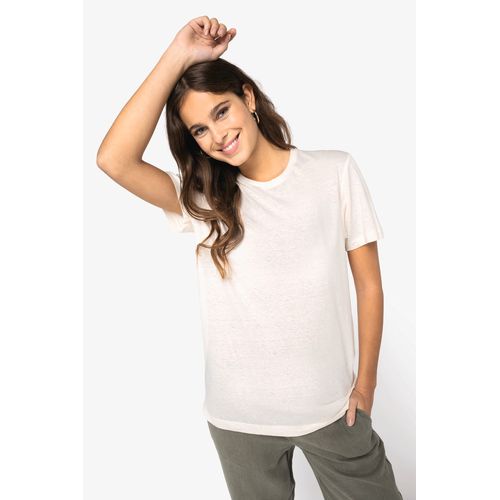 T-shirt écoresponsable en coton bio et lin unisexe - 4