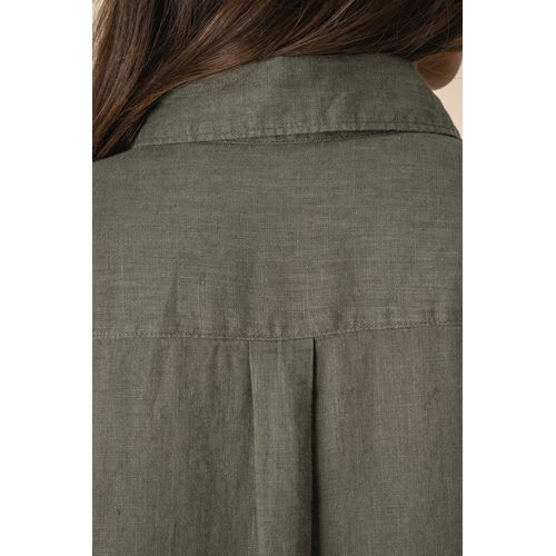 Robe chemise en lin femme thumbnail 5