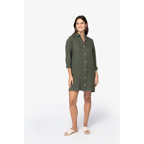 Robe chemise en lin femme - 2