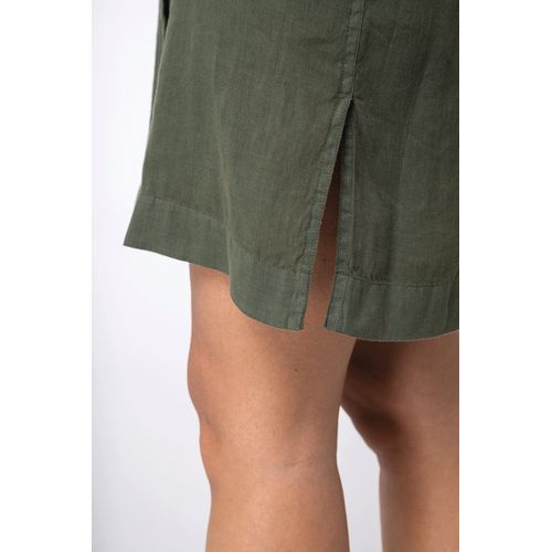 Robe chemise en lin femme - 8