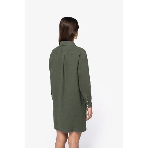 Robe chemise en lin femme - 4
