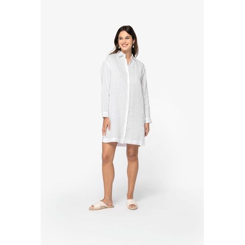 Robe chemise en lin femme - 3