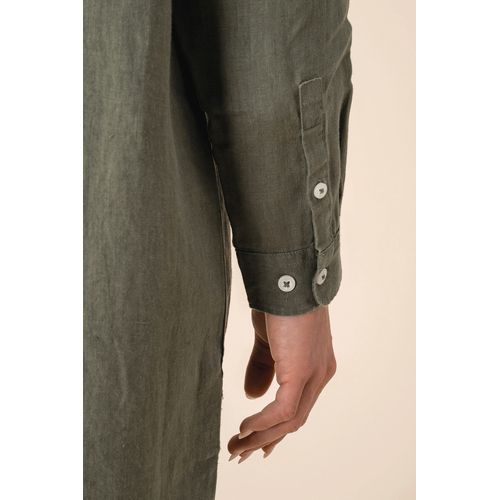 Robe chemise en lin femme - 6