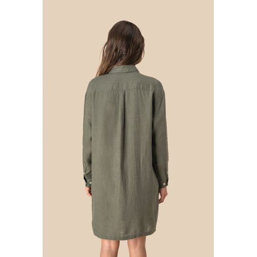 Robe chemise en lin femme - 3