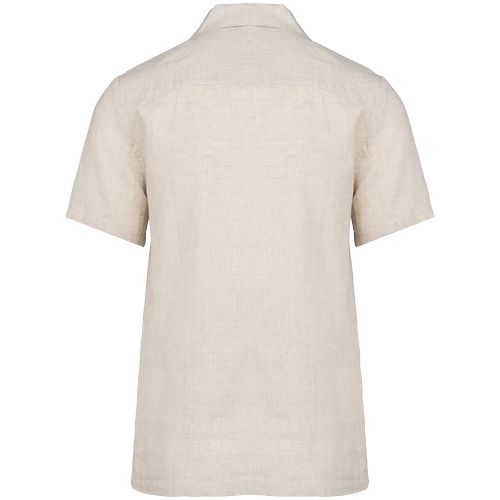 Chemise à col bowling en lin homme - 10