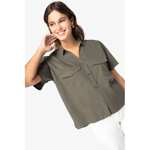 Chemise écoresponsable oversize en lyocell femme - 6
