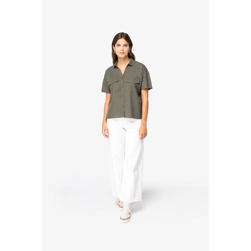 Chemise écoresponsable oversize en lyocell femme - 2