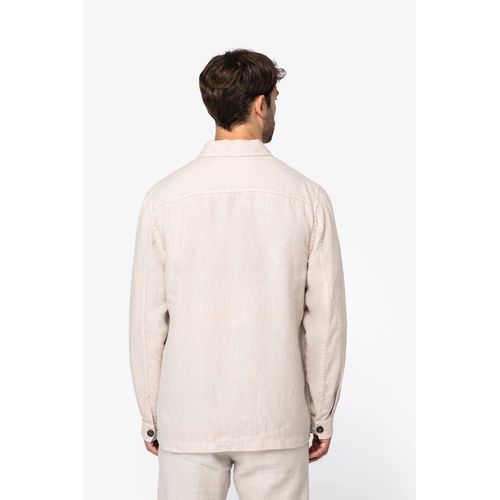 Surchemise délavée en lin homme - 4