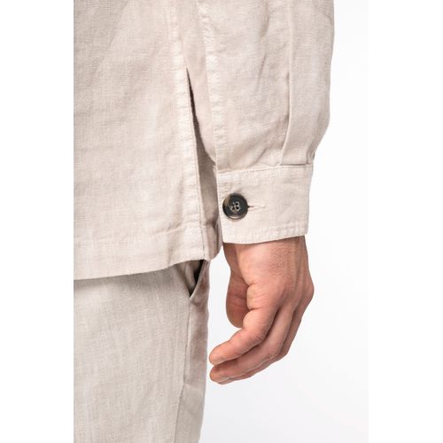 Surchemise délavée en lin homme - 7