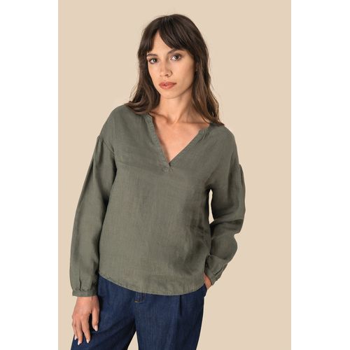 BLUSA DE LINO MUJER