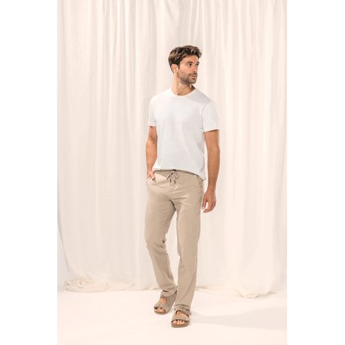 Pantalon écoresponsable en lin et coton bio homme - 4