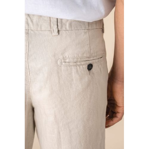 Bermuda en lin homme