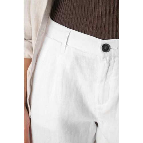 Short en lin femme