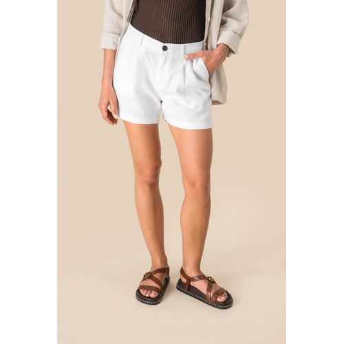 Short en lin femme