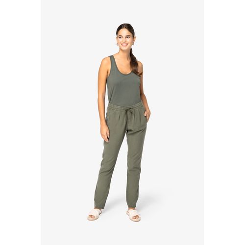 Pantalon écoresponsable délavé en lyocell femme - 2