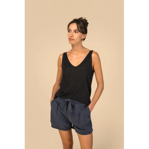 Short écoresponsable délavé en lyocell femme thumbnail 4