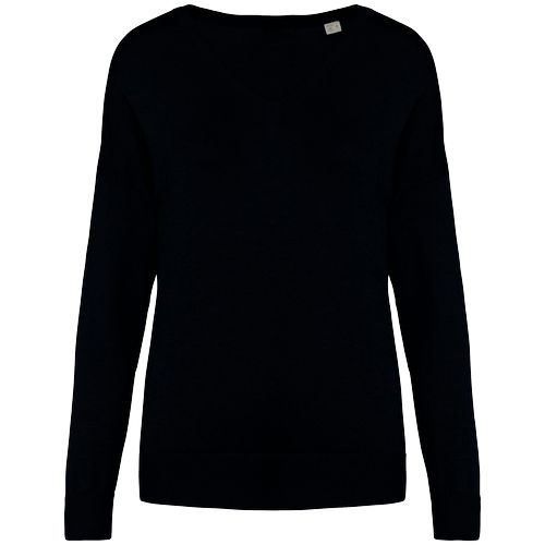 Pull écoresponsable col V en lyocell femme - 9
