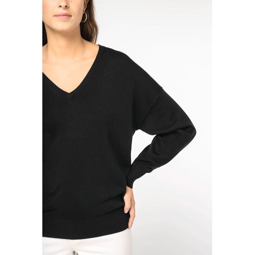 Pull écoresponsable col V en lyocell femme - 5