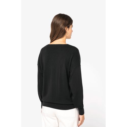 Pull écoresponsable col V en lyocell femme - 4