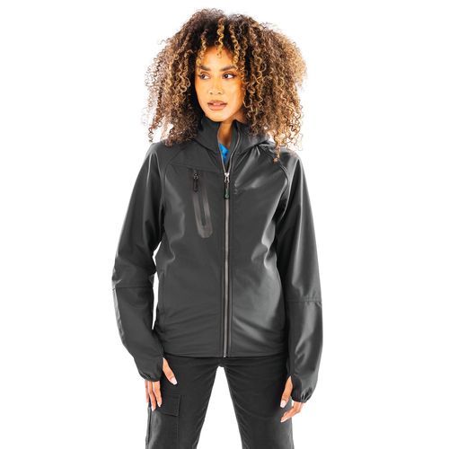 Veste Softshell 3 couches recyclée à capuche unisexe