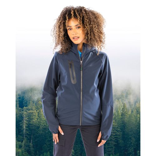 Veste Softshell 3 couches recyclée à capuche unisexe thumbnail 7