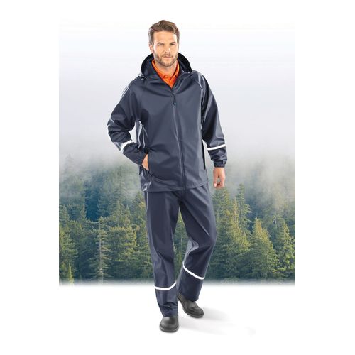 Veste imperméable Prism PU avec bandes réfléchissantes