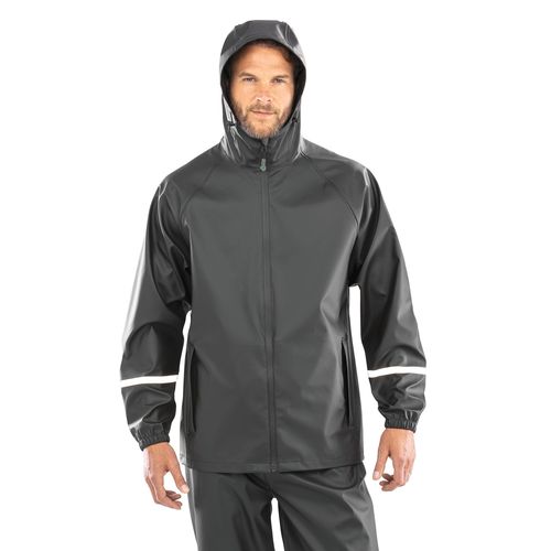 Veste imperméable Prism PU avec bandes réfléchissantes