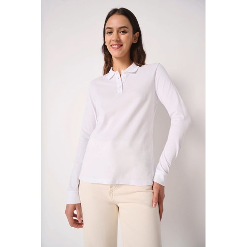 Polo piqué LSL femme - 3