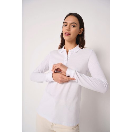 Polo piqué LSL femme - 4