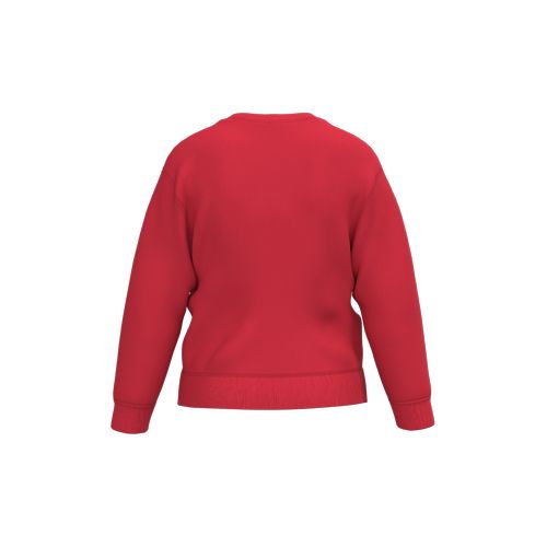 red Sudadera reciclada cuello redondo para niño