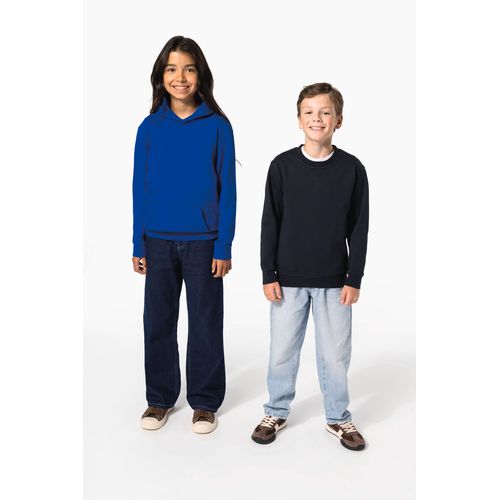 azulón Sudadera reciclada cuello redondo para niño