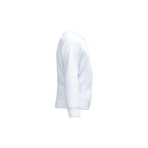white Sudadera reciclada cuello redondo para niño