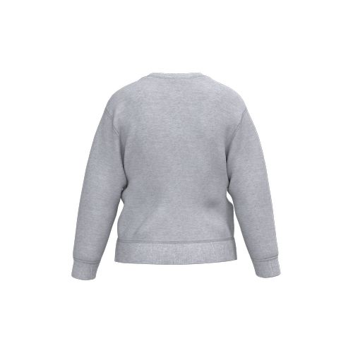 gris oxford Sudadera reciclada cuello redondo para niño