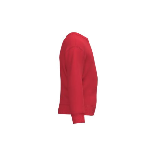 red Sudadera reciclada cuello redondo para niño
