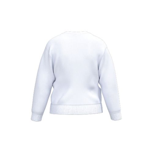 white Sudadera reciclada cuello redondo para niño