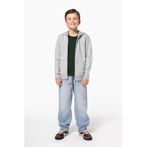 Sweat-shirt recyclé zippé à capuche enfant - 8