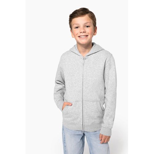 Sweat-shirt recyclé zippé à capuche enfant - 1