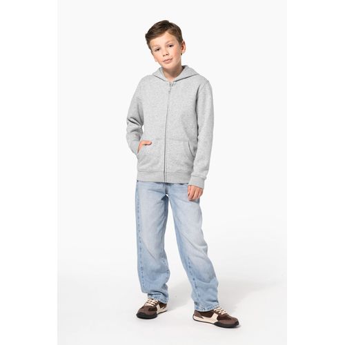 Sweat-shirt recyclé zippé à capuche enfant - 8