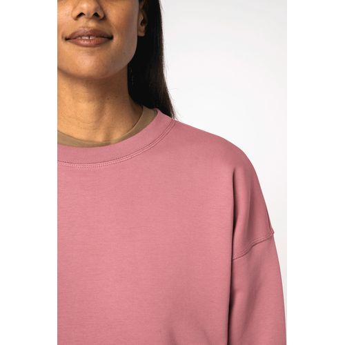 Sudadera ecorresponsable cuello redondo hombros caídos mujer