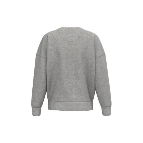 Sudadera ecorresponsable cuello redondo hombros caídos mujer