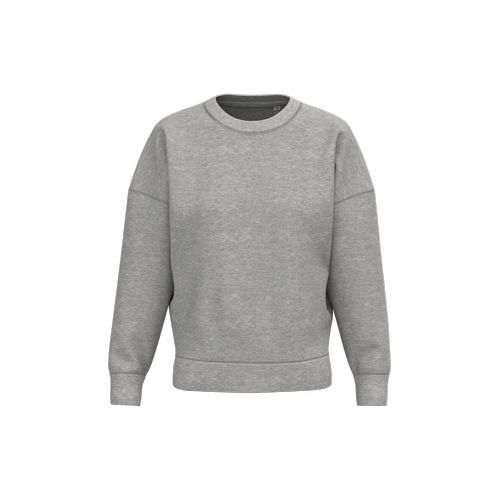 Sudadera ecorresponsable cuello redondo hombros caídos mujer