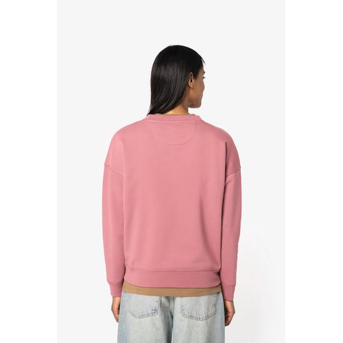 Sudadera ecorresponsable cuello redondo hombros caídos mujer