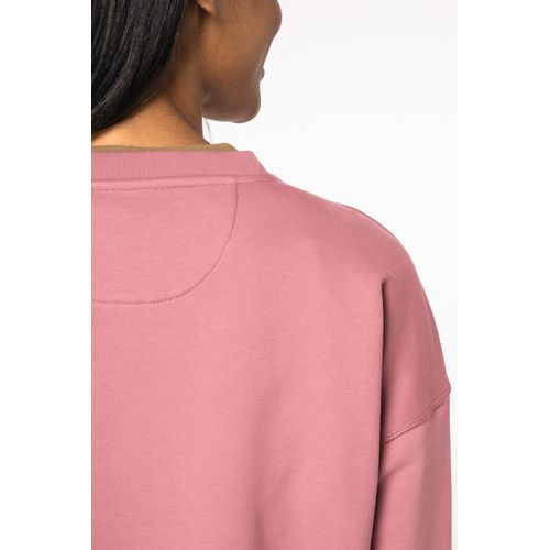 Sudadera ecorresponsable cuello redondo hombros caídos mujer